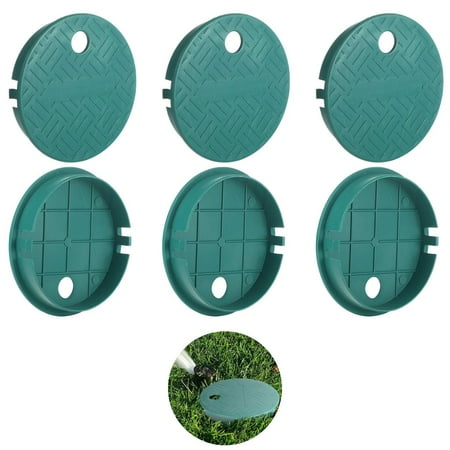 6pcs Valve Box Cover Lid Plastic Green Valve Box Lid Replacement for Sprinkler System Underground Water Meters ID 5.5 OD 6
6pcs Valve Box Cover Lid Plastic Green Valve Box Lid Replacement for Sprinkler System Underground Water Meters ID 5.5 OD 6