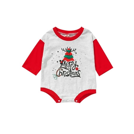 Meihuida Baby Girls Boys Christmas Romper Letter Print Plaid Patchwork/Contrast Color Round Neck Long Sleeve Jumpsuits
Meihuida Baby Girls Boys Christmas Romper Letter Print Plaid Patchwork/Contrast Color Round Neck Long Sleeve Jumpsuits