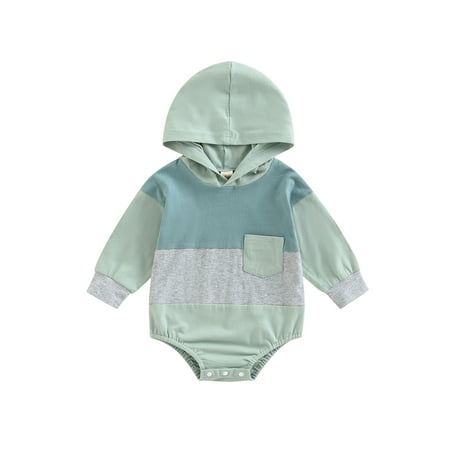 Amuver Infant Baby Girls Boys Romper Contrast Color Hooded Long Sleeve Pocket Jumpsuits Spring Autumn Casual One-Piece Clothes
Amuver Infant Baby Girls Boys Romper Contrast Color Hooded Long Sleeve Pocket Jumpsuits Spring Autumn Casual One-Piece Clothes