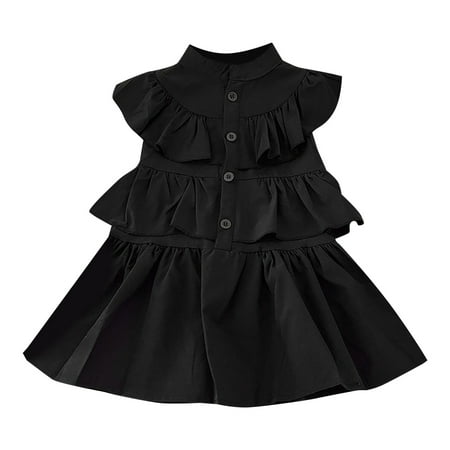 Girls Summer Dress Ruffled Flying Sleeveless Cute Skirt Casual Going Out Toddler Afternoon Tea Toddler 1-7 Years Child Leisure Outwear
Girls Summer Dress Ruffled Flying Sleeveless Cute Skirt Casual Going Out Toddler Afternoon Tea Toddler 1-7 Years Child Leisure Outwear