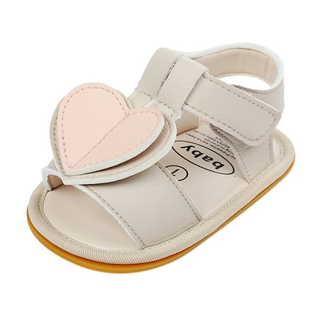 Baby Sandals Love Heart Soft Non-Slip Rubber Sole Flat Walking Sandal Beige Size 11\1
Baby Sandals Love Heart Soft Non-Slip Rubber Sole Flat Walking Sandal Beige Size 11\1