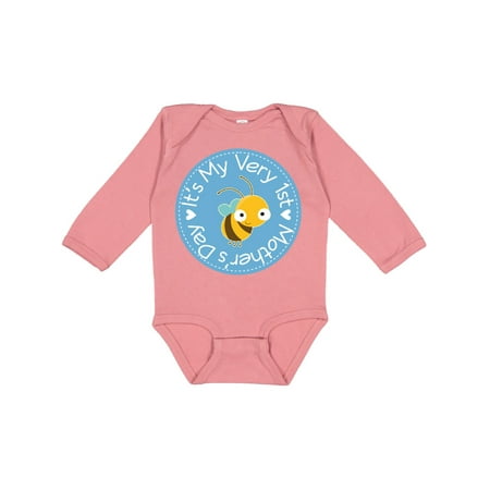 Inktastic 1st Mothers Day Baby Boy Gift Baby Boy or Baby Girl Long Sleeve Bodysuit