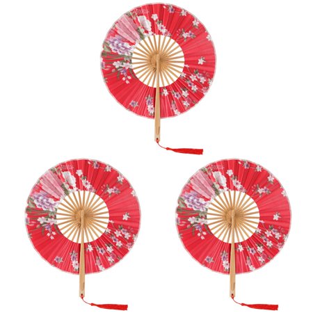TOYMYTOY 3pcs Folding Circular Fan Floral Pattern Folding Hand Fan Bamboo Japanese Style Fan
TOYMYTOY 3pcs Folding Circular Fan Floral Pattern Folding Hand Fan Bamboo Japanese Style Fan