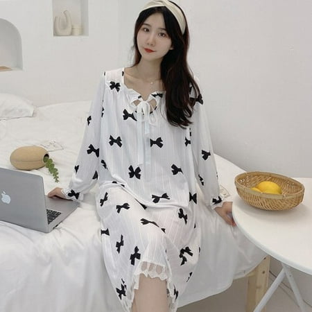 PIKADINGNIS New Lazy Style Autumn Womens Long Polyester Sleepwear Home Nightshirt Women Causal Sleepwear Loose Ladies Nightgown Women Dress
PIKADINGNIS New Lazy Style Autumn Womens Long Polyester Sleepwear Home Nightshirt Women Causal Sleepwear Loose Ladies Nightgown Women Dress