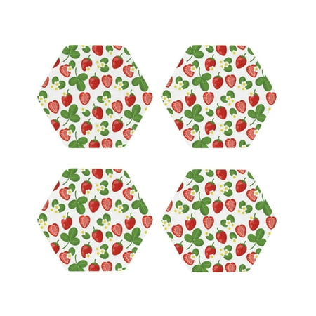 Leather Coasters with Heat-resistant for Drinks Cute Strawberry Flower Leaves -标题2 Hexagon
Leather Coasters with Heat-resistant for Drinks Cute Strawberry Flower Leaves -标题2 Hexagon