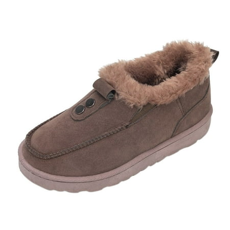 TAIAOJING Women Boots Ladies Winter Solid Color Flock Fleece Warm And Comfortable Low Top Flat Slip On Non Slip Snow Boots Shoes
TAIAOJING Women Boots Ladies Winter Solid Color Flock Fleece Warm And Comfortable Low Top Flat Slip On Non Slip Snow Boots Shoes
