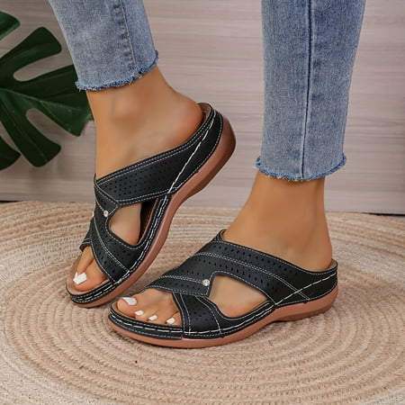 Womens Stylish Wedge Platform Sandals - Ultra-Lightweight & Non-Slip - Supreme Comfort for Casual Outdoor Walking & Beach Leisure - Open Toe Slippers
Womens Stylish Wedge Platform Sandals - Ultra-Lightweight & Non-Slip - Supreme Comfort for Casual Outdoor Walking & Beach Leisure - Open Toe Slippers