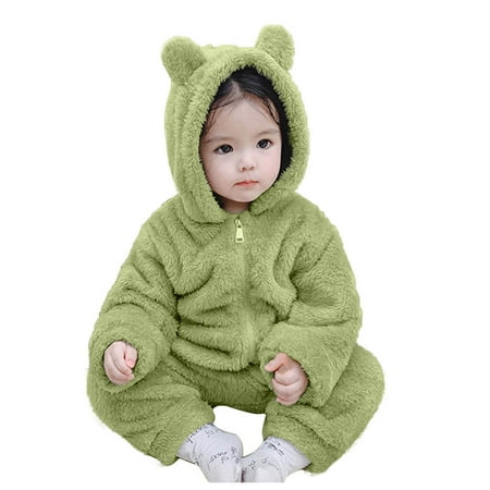 TAIAOJING Baby Girls Hooded Jacket Newborn Infant Boys Bear Ears Romper Fleece Jumpsuit Windbreaker Coat 12-18 Months
TAIAOJING Baby Girls Hooded Jacket Newborn Infant Boys Bear Ears Romper Fleece Jumpsuit Windbreaker Coat 12-18 Months
