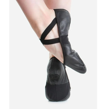 Ballet Shoes Black So Danca SD110S Side Elastic 11.5C Child