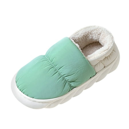 Women Walking Shoes Women Slippers Autumn And Winter Indoor Fashion Comfortable And Warm Thick Bottom Non Slip Color Matching slipper for Women Chemical fiber Green
Women Walking Shoes Women Slippers Autumn And Winter Indoor Fashion Comfortable And Warm Thick Bottom Non Slip Color Matching slipper for Women Chemical fiber Green