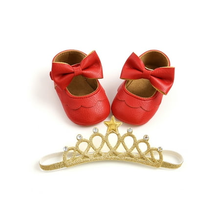 Lacyhop Baby Mary Jane Flats Soft Sole Loafers Round Toe Shoes Party Comfort Moccasin Lightweight Bow Casual Shoe Red 2piece Set 6C
Lacyhop Baby Mary Jane Flats Soft Sole Loafers Round Toe Shoes Party Comfort Moccasin Lightweight Bow Casual Shoe Red 2piece Set 6C