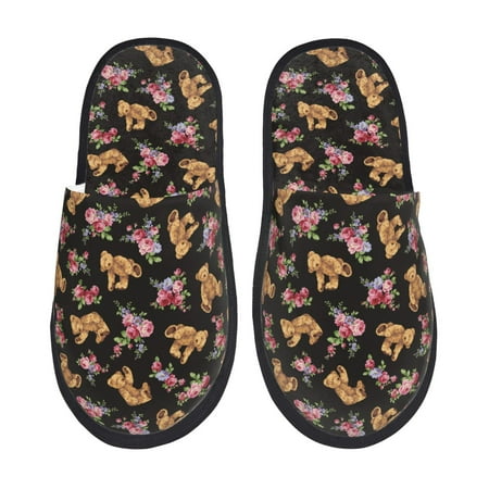 Tideii Rose Flower Bear for Home Indoor Cotton Slippers Autumn and Winter EVA Plush Slippers Household Supplies Unisex-Medium
Tideii Rose Flower Bear for Home Indoor Cotton Slippers Autumn and Winter EVA Plush Slippers Household Supplies Unisex-Medium