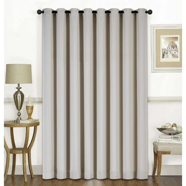 Blackout Curtains - 1 Panel 16 Grommets 100"W X 84"L / Beige / Grommets