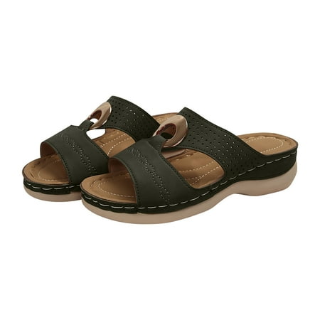 NOKIO Floor Slippers for Women s Beach Slope Heel Slippers Hollow Casual Slippers Slope Bottom Shoes Retro Slippers 
NOKIO Floor Slippers for Women s Beach Slope Heel Slippers Hollow Casual Slippers Slope Bottom Shoes Retro Slippers