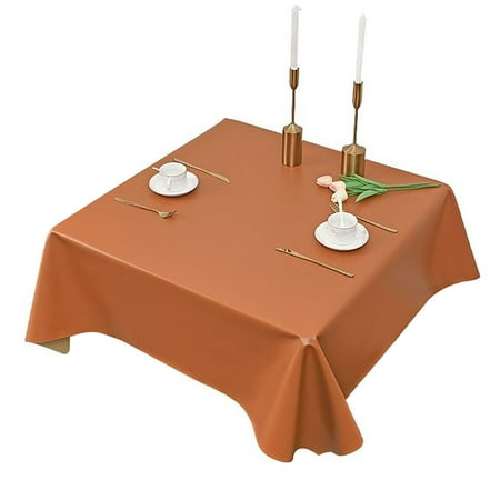 3 Pcs Rectangular Tablecloth Solid Color Leather Waterproof Oil Proof Tablecloth Dustproof Cloth For Dining Cupboard Picnic Cafe Restaurant -Brown-90*140cm
3 Pcs Rectangular Tablecloth Solid Color Leather Waterproof Oil Proof Tablecloth Dustproof Cloth For Dining Cupboard Picnic Cafe Restaurant -Brown-90*140cm
