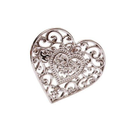 Famure Napkin Ring Valentines Napkin Ring Serviette Buckle Holder for Dinner Parties