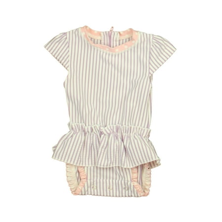 Pre-owned Rufflebutts Girls Purple | White 1-piece Swimsuit size: 3-6 Months
Pre-owned Rufflebutts Girls Purple | White 1-piece Swimsuit size: 3-6 Months