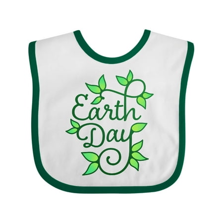Inktastic Earth Day- in green leaves growing Gift Baby Boy or Baby Girl Bib