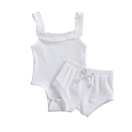 2Pcs Newborn Baby Girl Boy Clothes Strap Sleeveless Romper Tops and Shorts Pants Solid Color Outfit
2Pcs Newborn Baby Girl Boy Clothes Strap Sleeveless Romper Tops and Shorts Pants Solid Color Outfit