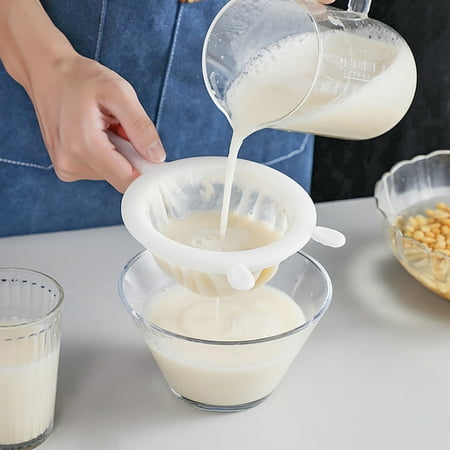 Chicmine Mesh Filter with Hanging Hole High Density Insulated Handle Binaural Design Filter Residue Soy Milk Colander for Kitchen
Chicmine Mesh Filter with Hanging Hole High Density Insulated Handle Binaural Design Filter Residue Soy Milk Colander for Kitchen