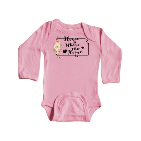 Inktastic Kansas Home Where the Heart is with Watercolor Floral Gift Baby Boy or Baby Girl Long Sleeve Bodysuit
Inktastic Kansas Home Where the Heart is with Watercolor Floral Gift Baby Boy or Baby Girl Long Sleeve Bodysuit