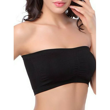 Diconna Women s Padded Strapless Bra Basic Wire-Free Summer Seamless Bandeau Tube Top Bra Black XL
Diconna Women s Padded Strapless Bra Basic Wire-Free Summer Seamless Bandeau Tube Top Bra Black XL