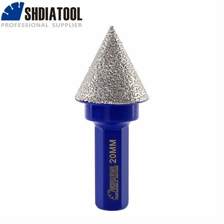 SHDIATOOL 1 or 2pcs 20mm Diamond Chamfer Bits Hexagonal Handle Vacuum Brazed for Tile Granite Marble Ceramic Hole
SHDIATOOL 1 or 2pcs 20mm Diamond Chamfer Bits Hexagonal Handle Vacuum Brazed for Tile Granite Marble Ceramic Hole