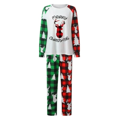 XIAOFFENN Parent-child Attire Christmas Suits Patchwork Plaid Printed Homewear Round Neck Long Sleeve Pajamas Two-piece Mom Sets
XIAOFFENN Parent-child Attire Christmas Suits Patchwork Plaid Printed Homewear Round Neck Long Sleeve Pajamas Two-piece Mom Sets
