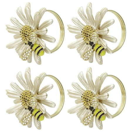 JANGSLNG 4Pcs Napkin Ring Flower Pattern Tear-resistant Alloy Delicate Design Serviette Buckle for Bar
JANGSLNG 4Pcs Napkin Ring Flower Pattern Tear-resistant Alloy Delicate Design Serviette Buckle for Bar