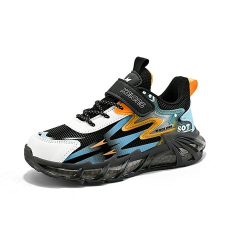 Kids Breathable Sneakers Lightweight Easy Walk Casual Sport Strap Athletic Running Shoes for Boys Girls Black
Kids Breathable Sneakers Lightweight Easy Walk Casual Sport Strap Athletic Running Shoes for Boys Girls Black