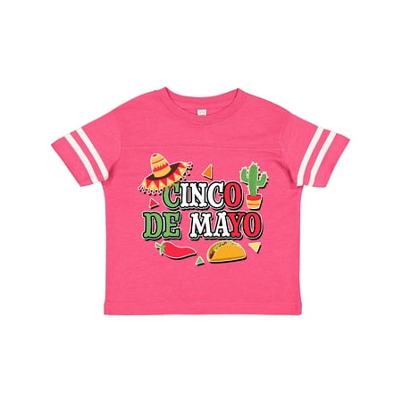Inktastic Cinco De Mayo with Sombrero Red Chili Pepper Taco and Cactus Gift Toddler Boy or Toddler Girl T-Shirt
Inktastic Cinco De Mayo with Sombrero Red Chili Pepper Taco and Cactus Gift Toddler Boy or Toddler Girl T-Shirt