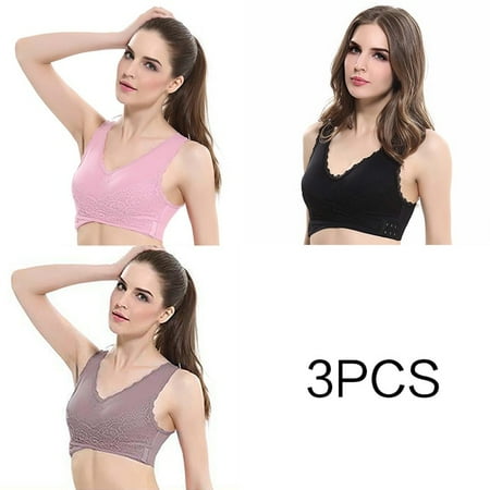 QWZNDZGR 3pcs/set Push Up Bras for Women Lace Solid Color Cross Side Buckle Wireless Plus Size Women Sleep Bra Soft Bralette Top
QWZNDZGR 3pcs/set Push Up Bras for Women Lace Solid Color Cross Side Buckle Wireless Plus Size Women Sleep Bra Soft Bralette Top