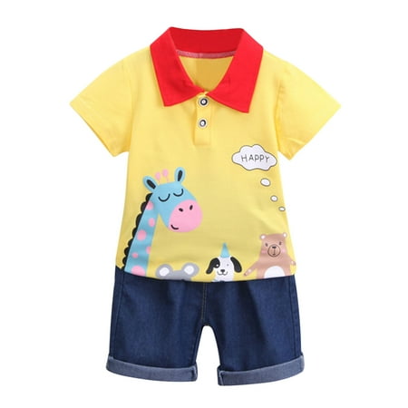 Toddler Kids Baby Boys Cartoon Deer Gentleman Shirt Tops+Denim Shorts Outfit Set Sports Outfits for Kids
Toddler Kids Baby Boys Cartoon Deer Gentleman Shirt Tops+Denim Shorts Outfit Set Sports Outfits for Kids