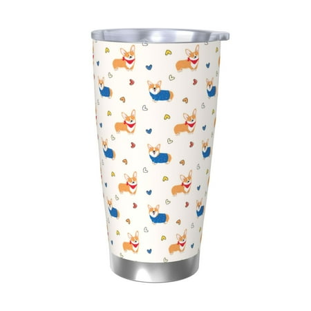 Lukts Corgi Dog And Heart for 20OZ Car Cup Stainless Steel Direct Drinking Straw Thermos Cup Suitable for Office Travel and Car-Without Straw
Lukts Corgi Dog And Heart for 20OZ Car Cup Stainless Steel Direct Drinking Straw Thermos Cup Suitable for Office Travel and Car-Without Straw