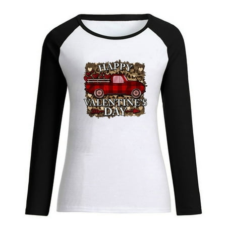 JDEFEG Pack Of T Shirts Women Women Fashion Loose Round Neck Long Sleeved Raglan Sleeves Valentine Day Printed T Shirt Top Womens Cotton Long Sleeved Pajamas Black S
JDEFEG Pack Of T Shirts Women Women Fashion Loose Round Neck Long Sleeved Raglan Sleeves Valentine Day Printed T Shirt Top Womens Cotton Long Sleeved Pajamas Black S