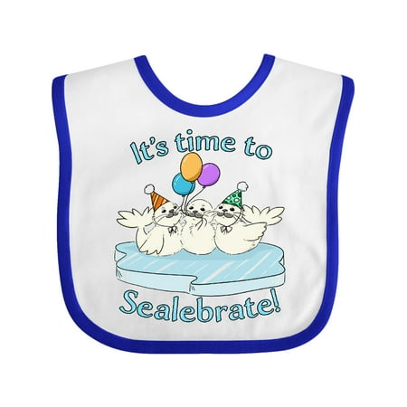 Inktastic It s Time to Sealebrate Seals with Balloons and Party Hats Gift Baby Boy or Baby Girl Bib
Inktastic It s Time to Sealebrate Seals with Balloons and Party Hats Gift Baby Boy or Baby Girl Bib