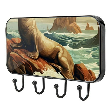 Sea Lion Self Adhesive Towel Coat Wood Iron Hooks for Home Keys Door Outdoor Home Improvement Utility Hook
Sea Lion Self Adhesive Towel Coat Wood Iron Hooks for Home Keys Door Outdoor Home Improvement Utility Hook