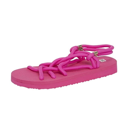 Womens Ladies Summer Flat Hemp Rope Set Open Toe Low-top Beach Sandals For Summer Open Toe Slide Sandals Comfortable Flats Flip-Flops Sandal Casual Platforms Wedge Sandals Heeled Sandals A40418
Womens Ladies Summer Flat Hemp Rope Set Open Toe Low-top Beach Sandals For Summer Open Toe Slide Sandals Comfortable Flats Flip-Flops Sandal Casual Platforms Wedge Sandals Heeled Sandals A40418