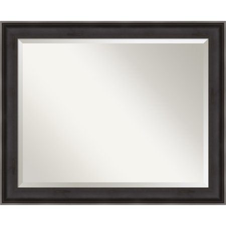 Amanti Art DSW4094036 Charcoal 26-3/8" X 32-3/8" Modern Rectangular Beveled Wood Framed