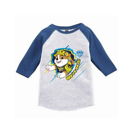 Paw Patrol Rubble Long Sleeve Shirts 3 4 5 Years Old Toddler Raglan - We re On It Paw Rubble Paw Patrol Tee
Paw Patrol Rubble Long Sleeve Shirts 3 4 5 Years Old Toddler Raglan - We re On It Paw Rubble Paw Patrol Tee
