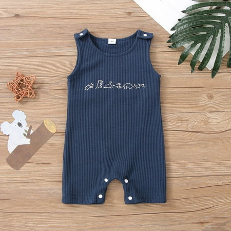 NIUREDLTD Boys Girls Sleeveless Cartoon Dinosaur Prints Jumpsuits Outwear Fashion For Baby Clothes
NIUREDLTD Boys Girls Sleeveless Cartoon Dinosaur Prints Jumpsuits Outwear Fashion For Baby Clothes