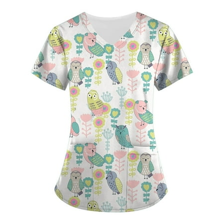 Cakiesky Women s Scrub Tops with Designs Quick-Dry V Neck Valentines Day Shirt Multicolor XXXXXL
Cakiesky Women s Scrub Tops with Designs Quick-Dry V Neck Valentines Day Shirt Multicolor XXXXXL