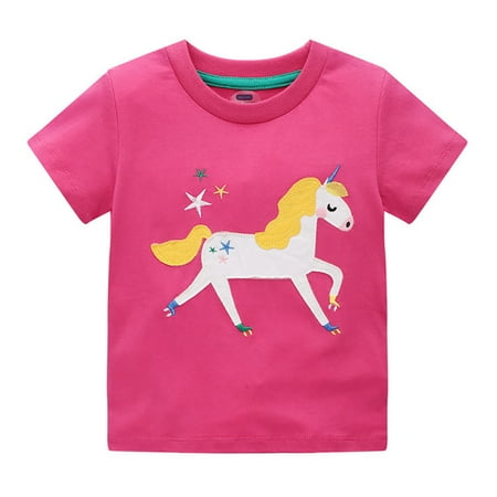 Girls T-shirts for Toddler Children Shortsleeve Tees Fashion Cartoon Cute Cool Yellow Hair Unicorn Printing Baby Cotton T-shirts 12M-8T
Girls T-shirts for Toddler Children Shortsleeve Tees Fashion Cartoon Cute Cool Yellow Hair Unicorn Printing Baby Cotton T-shirts 12M-8T