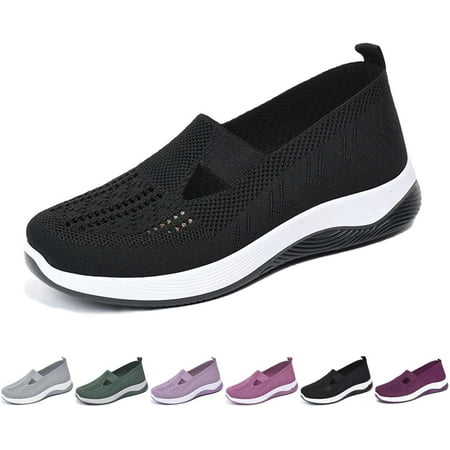 HeaCare Women s Woven Orthopedic Breathable Soft Shoes Memory Foam Go Walk Slip on Shoes Hands Free Slip in Sneakers Arch Support
HeaCare Women s Woven Orthopedic Breathable Soft Shoes Memory Foam Go Walk Slip on Shoes Hands Free Slip in Sneakers Arch Support