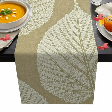 Spring Summer Modern Minimalist Leaf Table Runner Pattern European Home Kitchen Table Decoration Tablecloth Wedding Party Decor 
Spring Summer Modern Minimalist Leaf Table Runner Pattern European Home Kitchen Table Decoration Tablecloth Wedding Party Decor