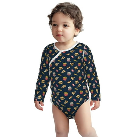 Fotbe Fast Food Pattern Unisex-baby Long-sleeve Bodysuit Long Sleeve Bodysuits One-piece 100% Organic Cotton for Infant Baby Boys Unisex-2 Years
Fotbe Fast Food Pattern Unisex-baby Long-sleeve Bodysuit Long Sleeve Bodysuits One-piece 100% Organic Cotton for Infant Baby Boys Unisex-2 Years