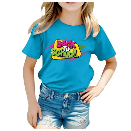 Kids School Season Back To School Season Printed Casual Short Sleeve Top T Shirt Sports Baby Girl Clothes
Kids School Season Back To School Season Printed Casual Short Sleeve Top T Shirt Sports Baby Girl Clothes