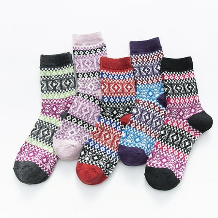CHGBMOK Christmas Deals 5 Pairs Of Womens Socks Winter Soft Warm Cold Knit Wool Socks Great Gifts for Less
CHGBMOK Christmas Deals 5 Pairs Of Womens Socks Winter Soft Warm Cold Knit Wool Socks Great Gifts for Less