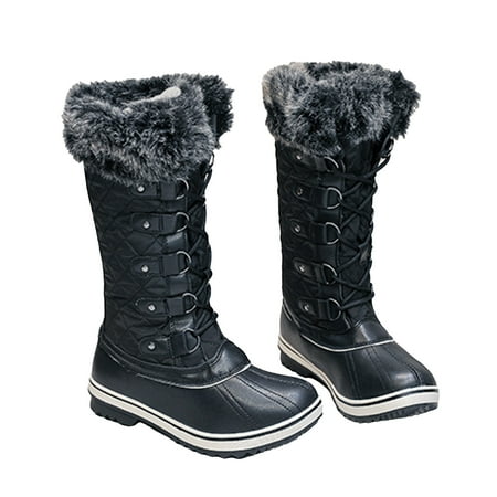 ActFu 1 Pair Snow Boots High Toughness Wear Resistant Faux Leather Mid-calf Winter Women Snow Boots for Outdoor
ActFu 1 Pair Snow Boots High Toughness Wear Resistant Faux Leather Mid-calf Winter Women Snow Boots for Outdoor