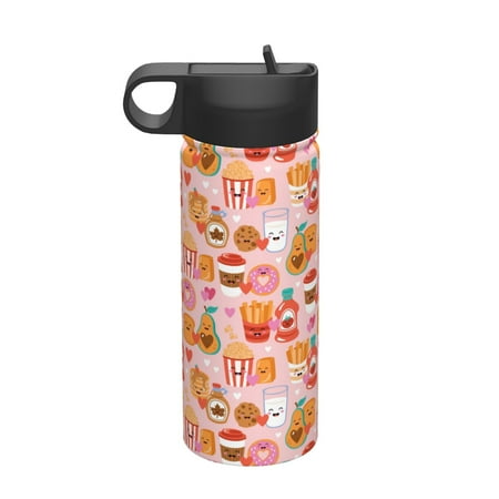 Coaee Funny Food for 18oz Insulated Kettle With Straw Insulated Water Bottle For Running Hiking Cycling Climbing Men s Woman Insulated Water Bottle 
Coaee Funny Food for 18oz Insulated Kettle With Straw Insulated Water Bottle For Running Hiking Cycling Climbing Men s Woman Insulated Water Bottle